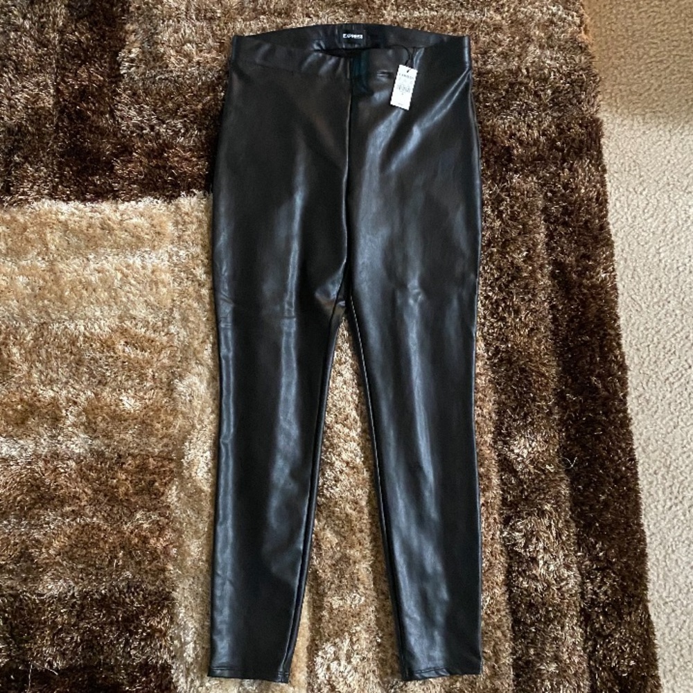 Express leather pants